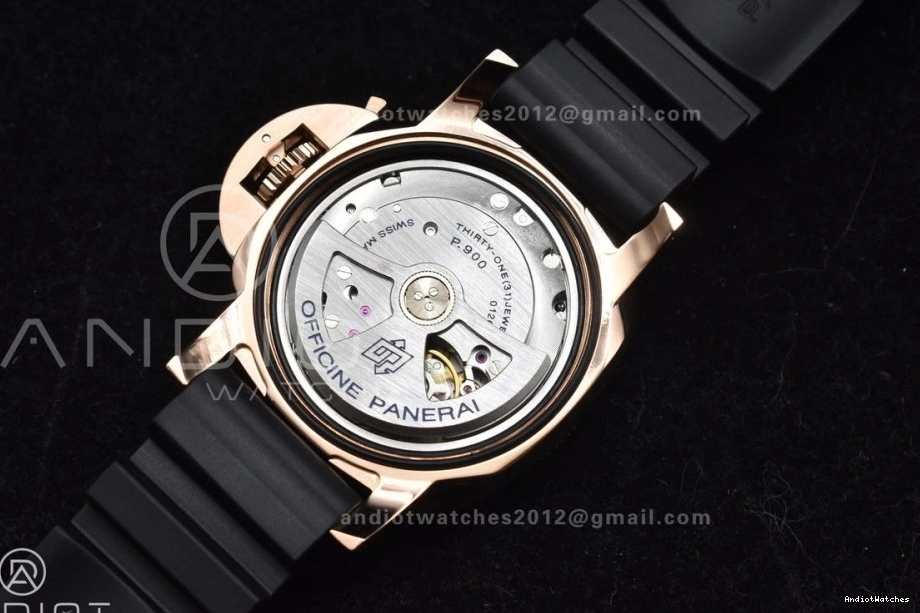 992 Black on Best Strap PAM2164 Rubber P VSF 42mm Black Submersible Edition WrinkleFree Dial 0213